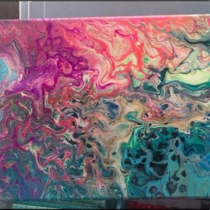 “Evaporation” Original Signed Abstract Painting